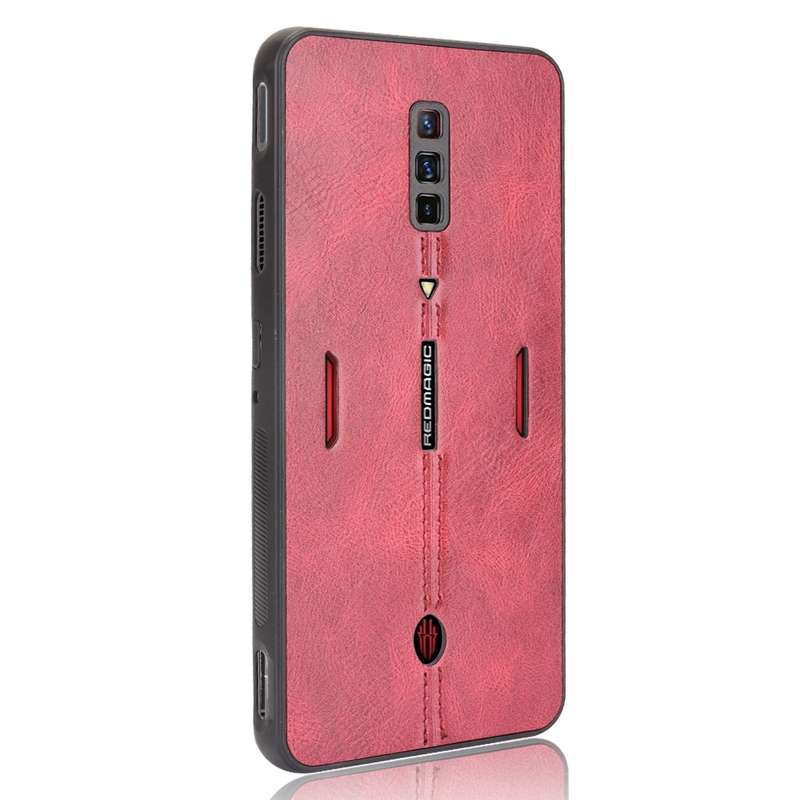 For ZTE nubia Red Magic 6/Red Magic 6 Pro Shockproof Sewing Cow Pattern Skin PC + PU + TPU Case(Blue