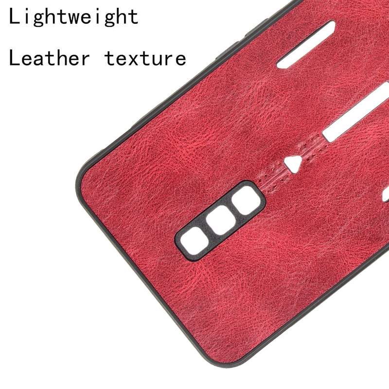 For ZTE nubia Red Magic 6/Red Magic 6 Pro Shockproof Sewing Cow Pattern Skin PC + PU + TPU Case(Blue
