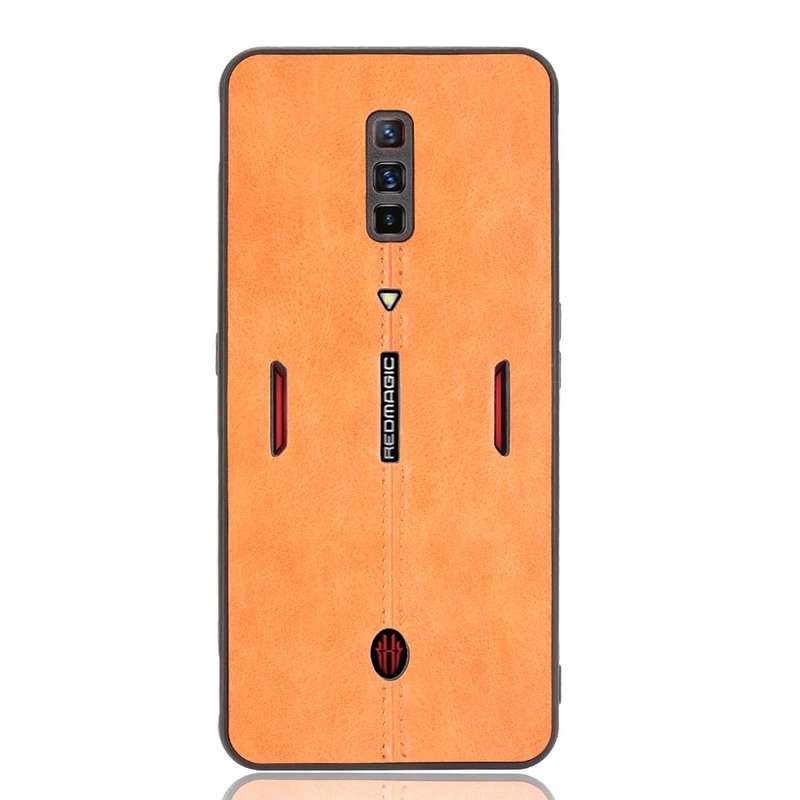 For ZTE nubia Red Magic 6/Red Magic 6 Pro Shockproof Sewing Cow Pattern Skin PC + PU + TPU Case(Blue