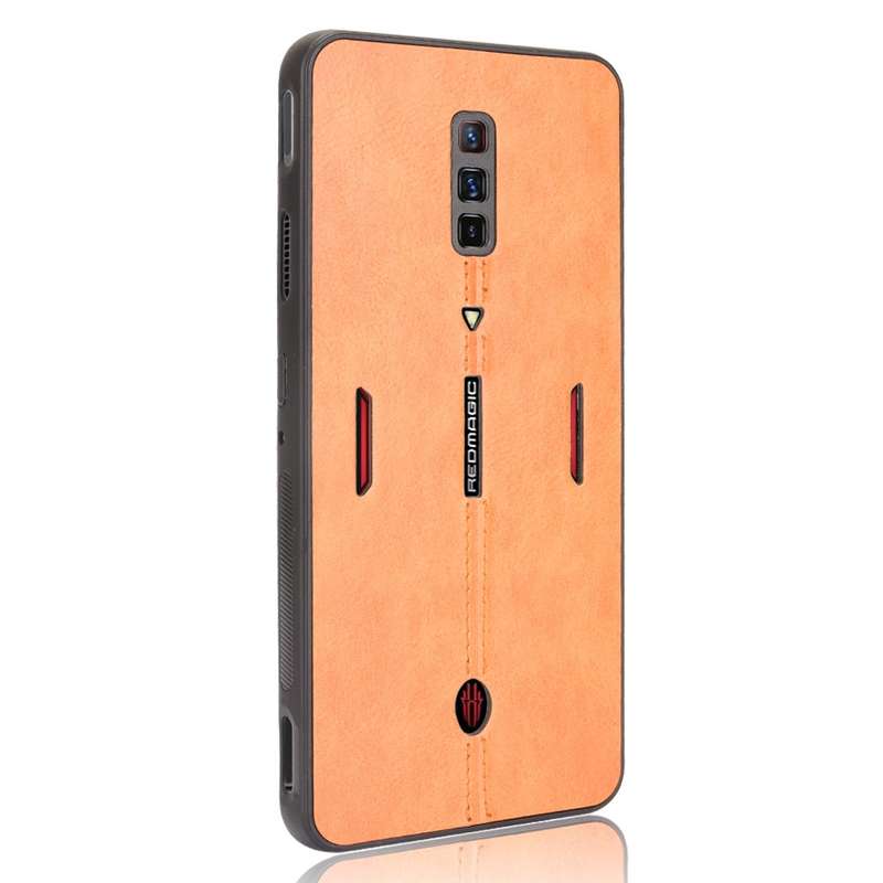 For ZTE nubia Red Magic 6/Red Magic 6 Pro Shockproof Sewing Cow Pattern Skin PC + PU + TPU Case(Blue