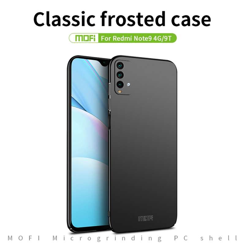 For Xiaomi Redmi 9T / Note9 4G / 9 Power MOFI Frosted PC Ultra-thin Hard Case(Black)