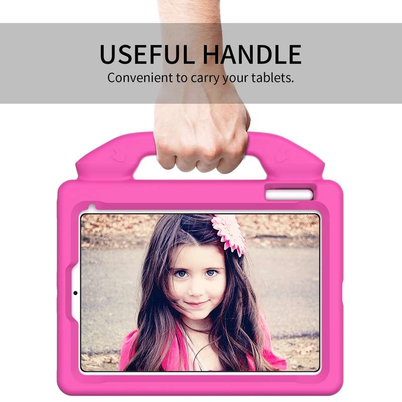 For iPad mini 6 / mini 2024 Children EVA Shockproof Tablet Case with Thumb Bracket(Black)