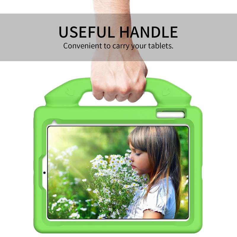 For iPad mini 6 / mini 2024 Children EVA Shockproof Tablet Case with Thumb Bracket(Black)