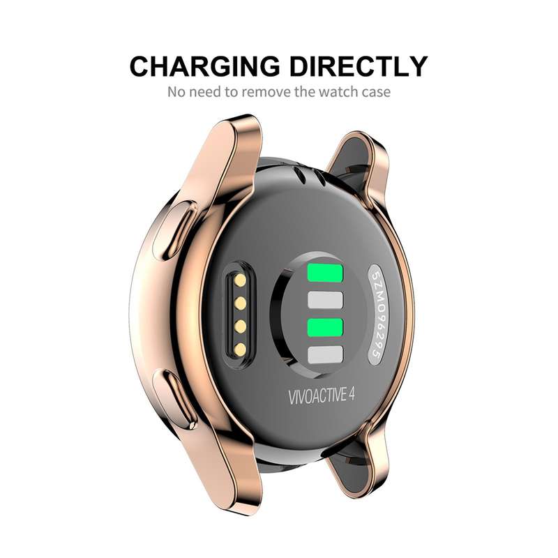 For Garmin Venu 2 45mm / Vivoactive 4 45mm ENKAY Hat-Prince Full Coverage Electroplate TPU Soft Case