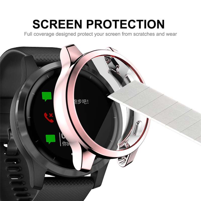 For Garmin Venu 2S 40mm / Vivoactive 4S 40mm ENKAY Hat-Prince Full Coverage Electroplate TPU Soft Ca