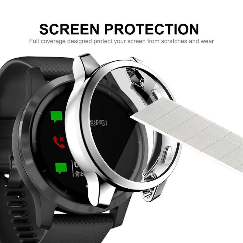 For Garmin Venu 2S 40mm / Vivoactive 4S 40mm ENKAY Hat-Prince Full Coverage Electroplate TPU Soft Ca
