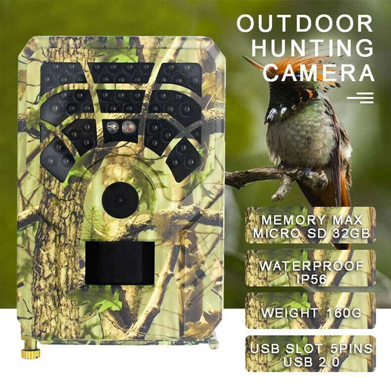PR300A Tracking Camera 720P 120 Degree Wide Angle Infrared Night Vision Wildlife Video Thermal Camer