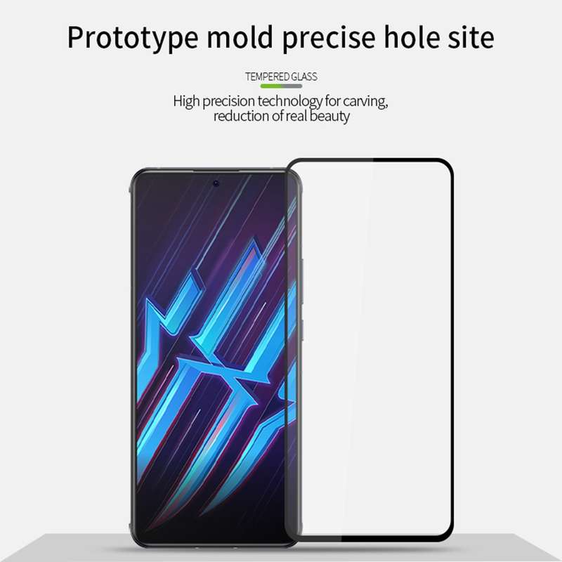 For Nubia Red Magic 6R PINWUYO 9H 2.5D Full Screen Tempered Glass Film(Black)