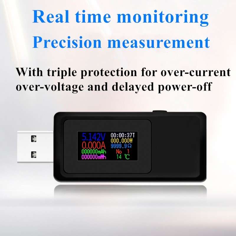 Keweisi KWS-MX19 USB Tester DC 4V-30V 0-5A Current Voltage Detector(Black)