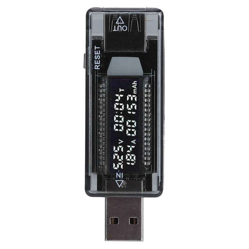 KWS-V21 QC2.0 USB Current Voltage Tester Charge Detector, Multimeter, Power Capacity Meter
