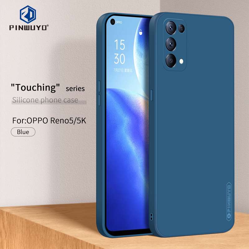 For OPPO Reno5 / Reno5 K / Find X3 Lite PINWUYO Touching Series Liquid Silicone TPU Shockproof Case(