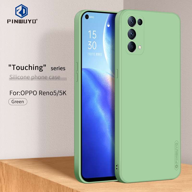 For OPPO Reno5 / Reno5 K / Find X3 Lite PINWUYO Touching Series Liquid Silicone TPU Shockproof Case(