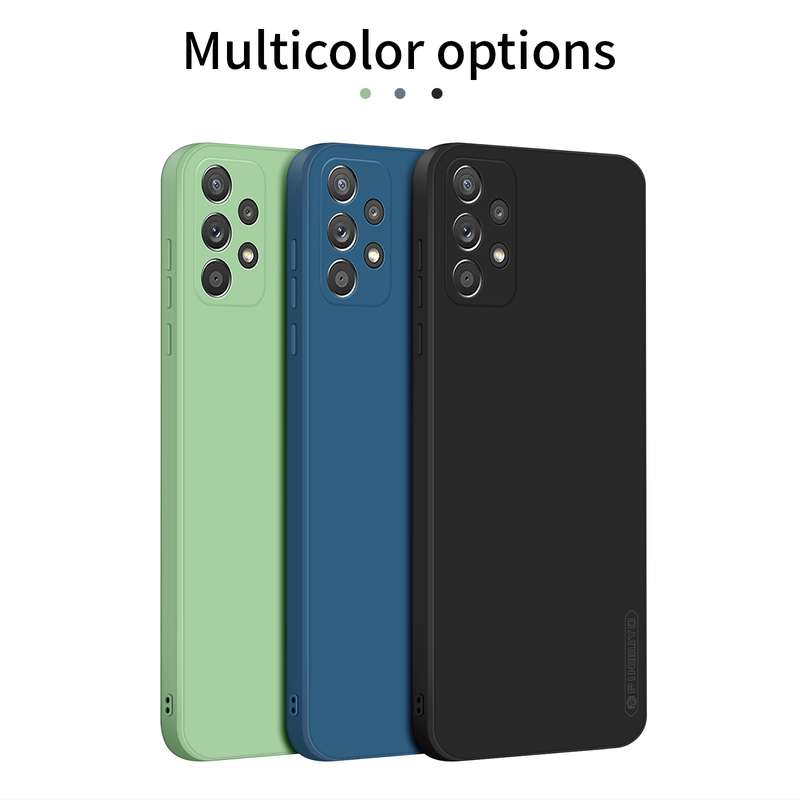 For Samsung Galaxy A52 4G/5G PINWUYO Touching Series Liquid Silicone TPU Shockproof Case(Green)