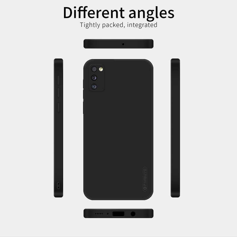 For Samsung Galaxy A41 PINWUYO Touching Series Liquid Silicone TPU Shockproof Case(Blue)
