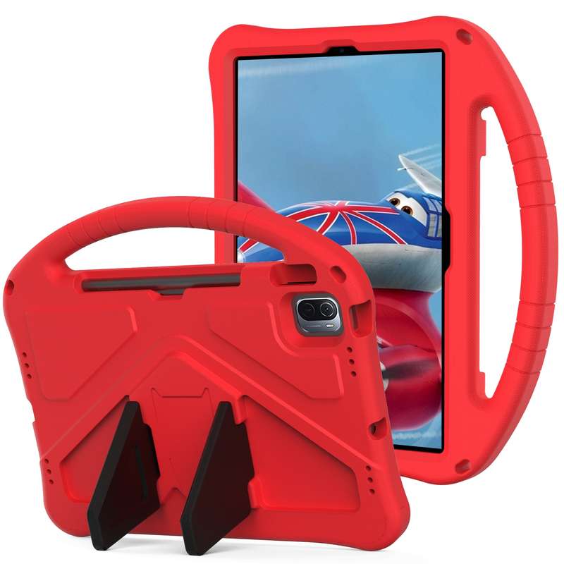 For Xiaomi Pad 5 / Pad 5 Pro 2021 EVA Flat Anti Falling Protective Case Shell with Holder(Black)
