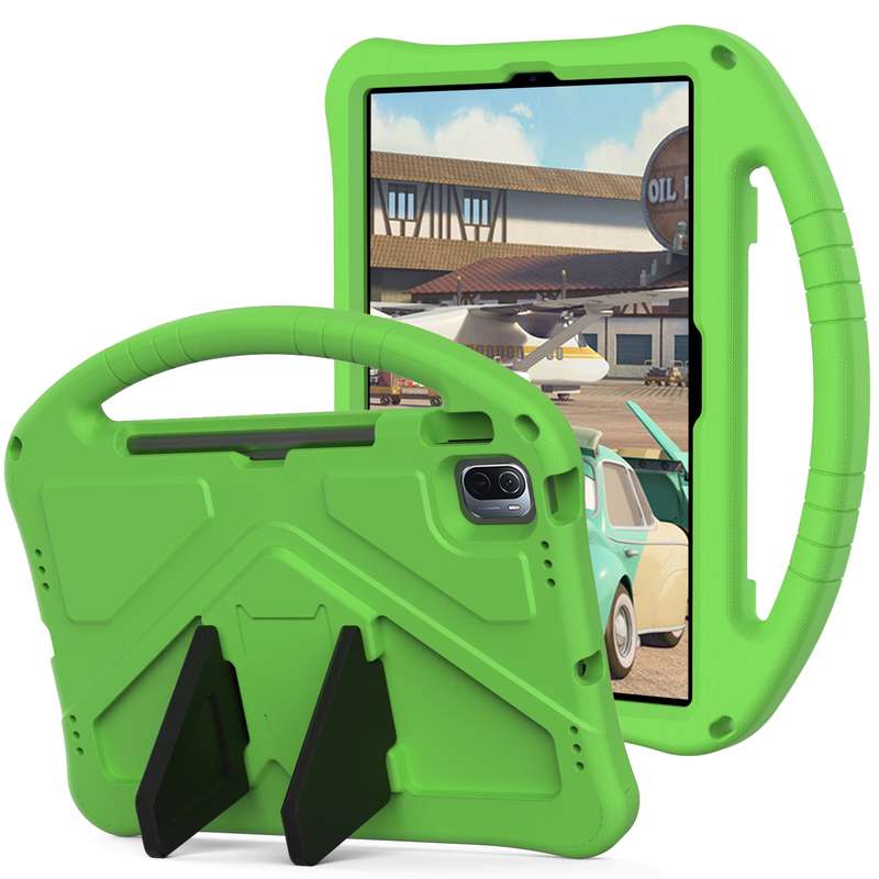 For Xiaomi Pad 5 / Pad 5 Pro 2021 EVA Flat Anti Falling Protective Case Shell with Holder(Black)