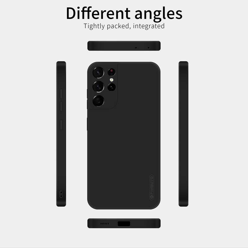 For Samsung Galaxy S21+ 5G PINWUYO Touching Series Liquid Silicone TPU Shockproof Case(Black)