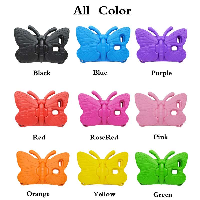 For Amazon Kindle Fire HD 8 2020 Butterfly Bracket Style EVA Children Falling Proof Cover Protective