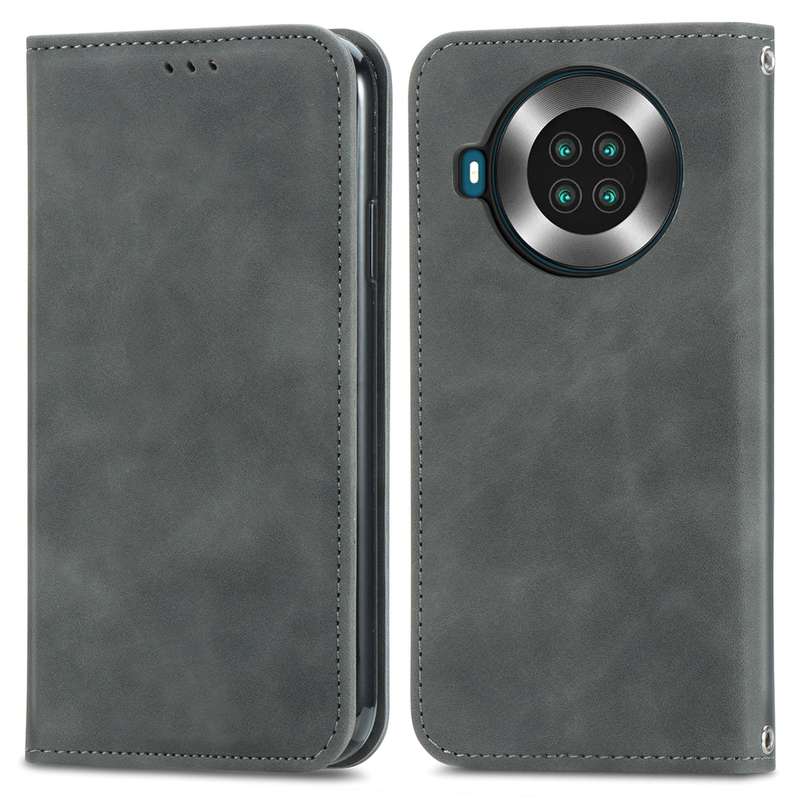 For Cubot Note 20 Retro Skin Feel Business Magnetic Horizontal Flip Leather Case with Holder & Card