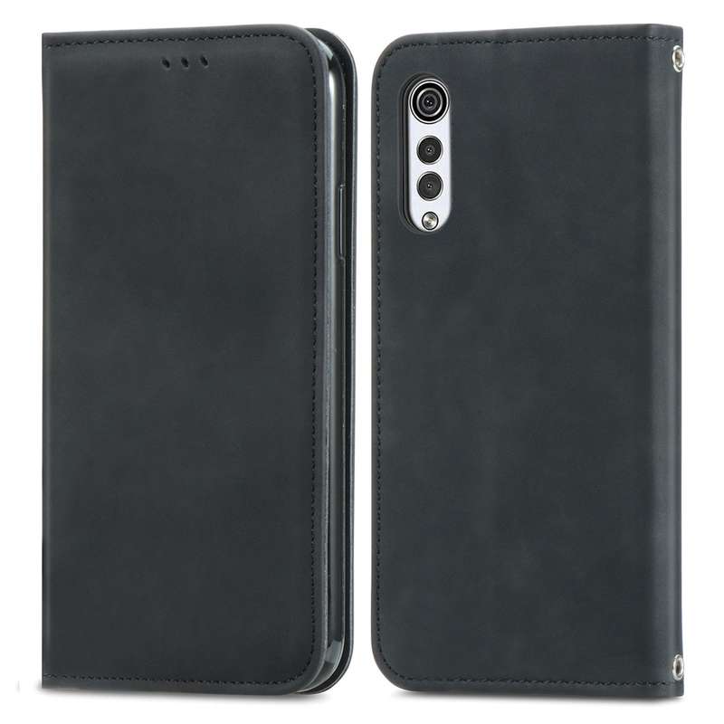 For LG Velvet 2 Pro Retro Skin Feel Business Magnetic Horizontal Flip Leather Case with Holder & Car