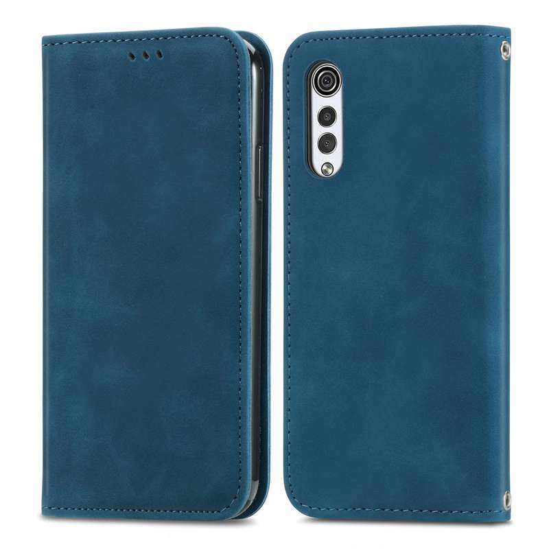 For LG Velvet 2 Pro Retro Skin Feel Business Magnetic Horizontal Flip Leather Case with Holder & Car