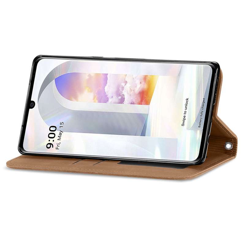 For Wiko Y61 Retro Skin Feel Business Magnetic Horizontal Flip Leather Case with Holder & Card Slots