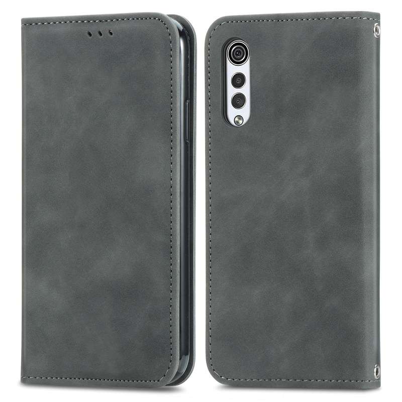 For LG Velvet 2 Pro Retro Skin Feel Business Magnetic Horizontal Flip Leather Case with Holder & Car