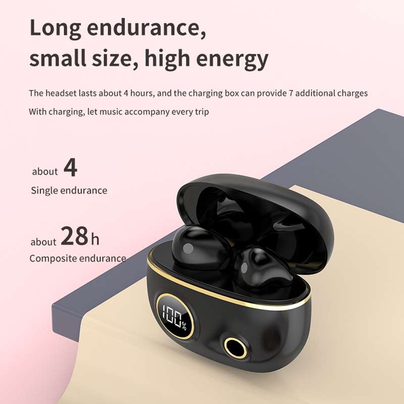 PRO100 TWS Bluetooth 5.2 Noise Canceling Waterproof Earphones 9D Stereo Sports Headphone with Chargi
