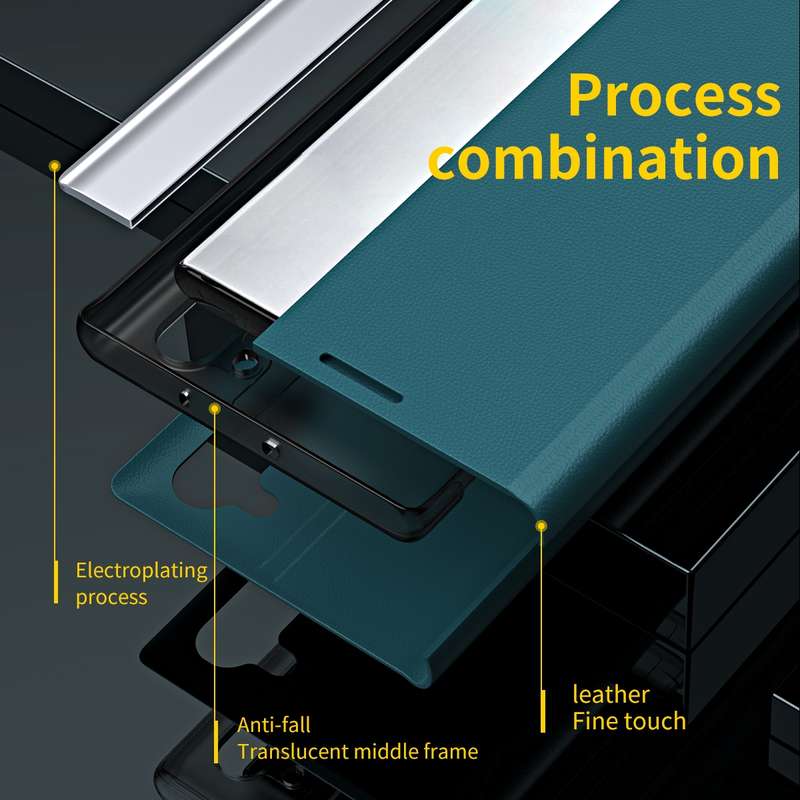 For Xiaomi Mi 11T / 11T Pro Side Electroplated Magnetic Ultra-Thin Horizontal Flip Leather Case with