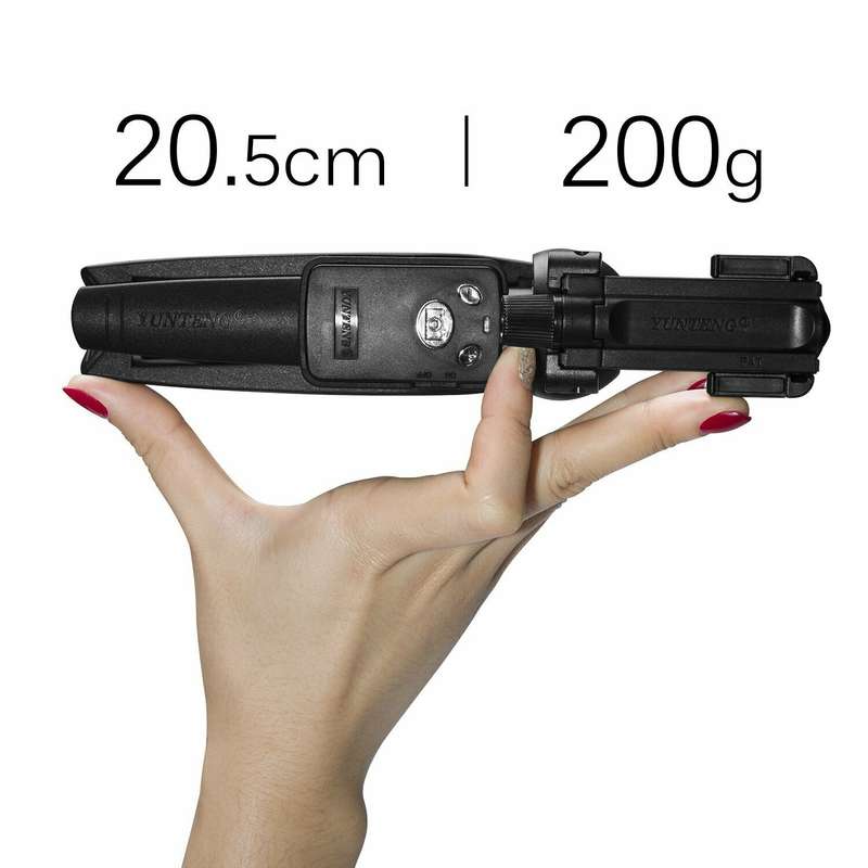 Yunteng YT-9928 3 in 1 Handheld Tripod, Monopod Selfie Stick, Bluetooth Remote Shutter for All Smart