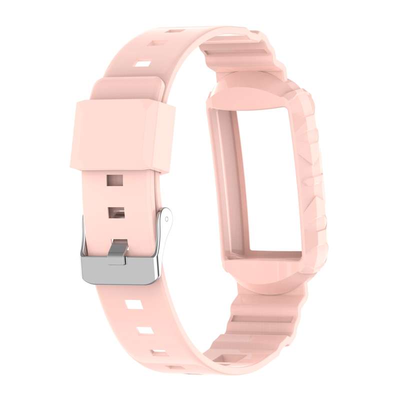 For Fitbit Charge 5 Silicone One Body Armor Watch Band(Orange)