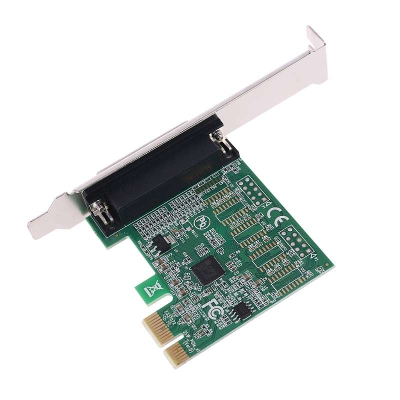 Parallel Port DB25 25pin PCIE Riser Card Printer LPT to PCI-E Express Cards AX99100 Converter Adapte