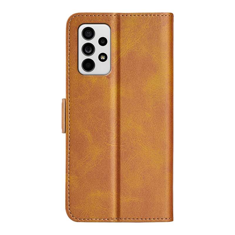 For Samsung Galaxy A33 5G Dual-side Magnetic Leather Case with Holder & Card Slots & Wallet(Black)