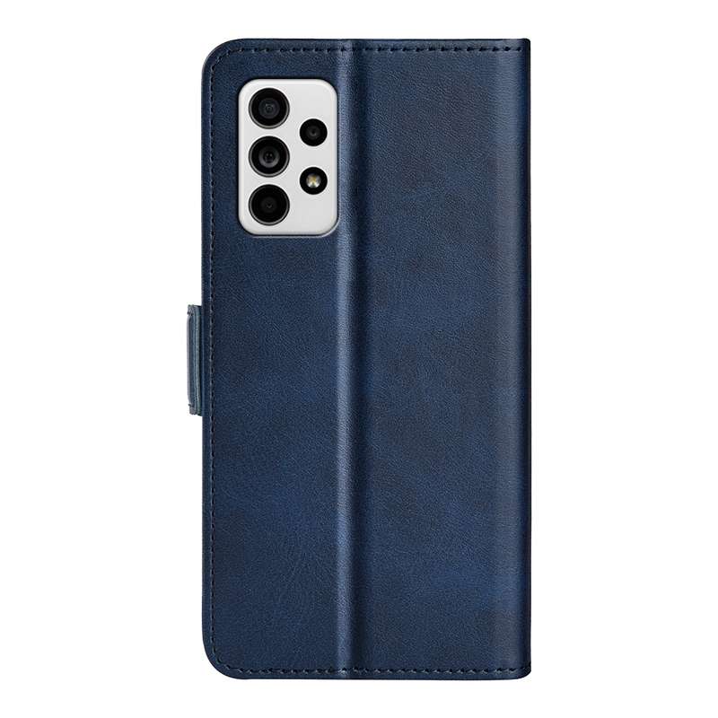 For Samsung Galaxy A33 5G Dual-side Magnetic Leather Case with Holder & Card Slots & Wallet(Black)