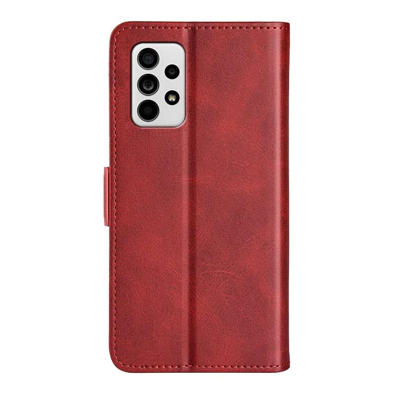 For Samsung Galaxy A33 5G Dual-side Magnetic Leather Case with Holder & Card Slots & Wallet(Black)