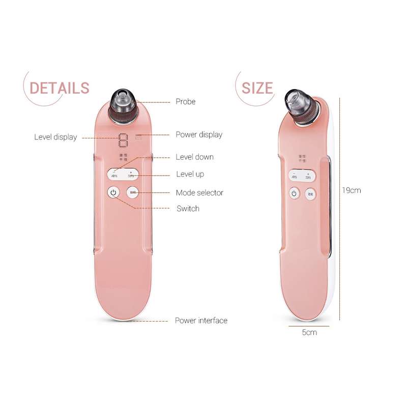 K-SKIN KD803A 3 Level Intensity Blackhead Removal Pore Cleaner Suction Rechargeable Black Spot Clean