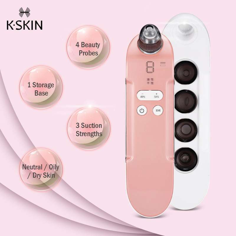 K-SKIN KD803A 3 Level Intensity Blackhead Removal Pore Cleaner Suction Rechargeable Black Spot Clean