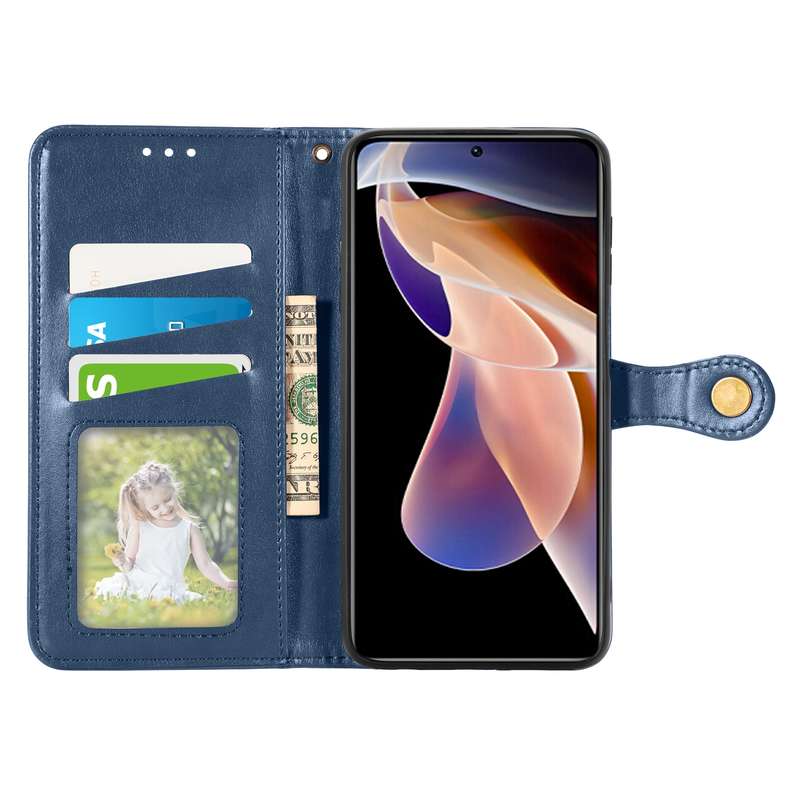 For Xiaomi Redmi Note 11 Pro / 11 Pro+ Retro Solid Color Buckle Leather Phone Case(Green)