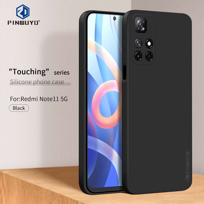 For Xiaomi Redmi Note 11 / Poco M4 Pro 5G PINWUYO Liquid Silicone TPU Phone Case(Green)