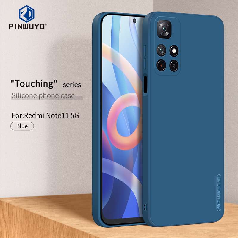 For Xiaomi Redmi Note 11 / Poco M4 Pro 5G PINWUYO Liquid Silicone TPU Phone Case(Green)