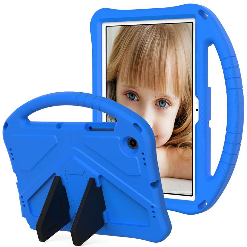 For Samsung Galaxy Tab A8 10.5 2021 X200 / X205 EVA Shockproof Tablet Case with Holder(RoseRed)