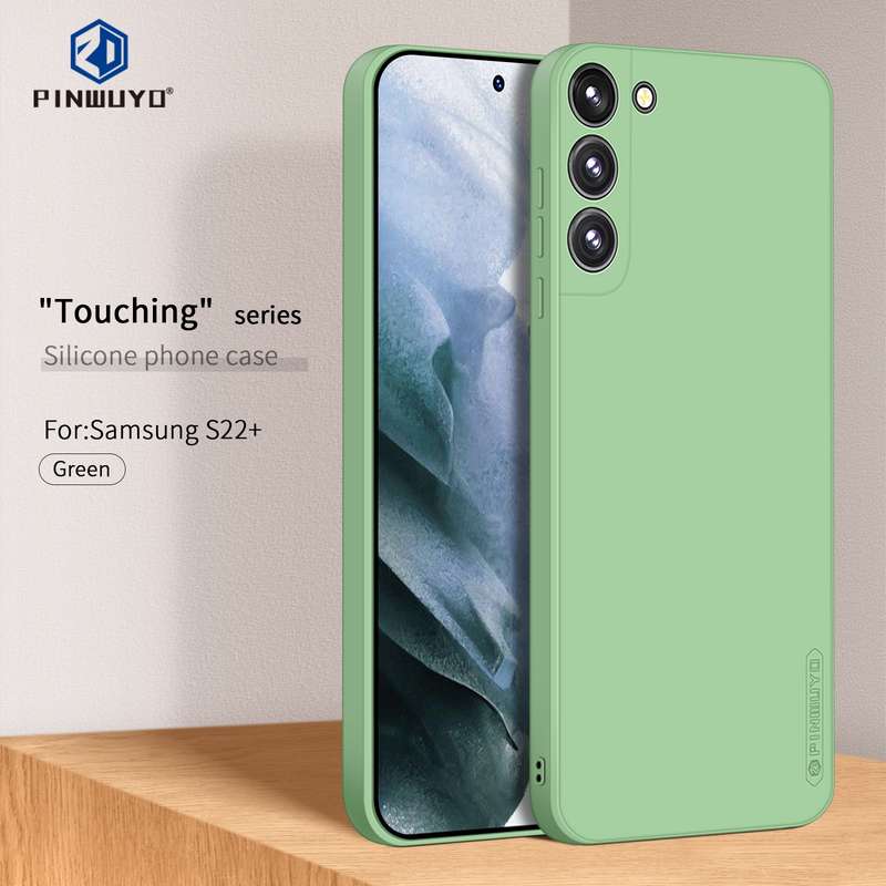 For Samsung Galaxy S22+ 5G PINWUYO Liquid Silicone TPU Phone Case(Blue)