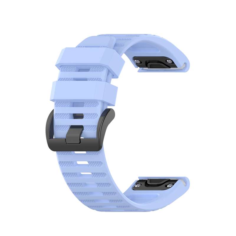 For Garmin Fenix 5x Puls 26mm Silicone Watch Band(Black)