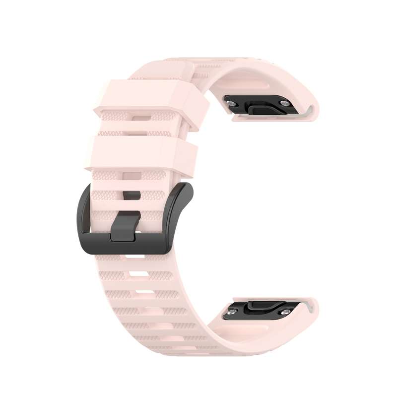 For Garmin Fenix 5x Puls 26mm Silicone Watch Band(Black)