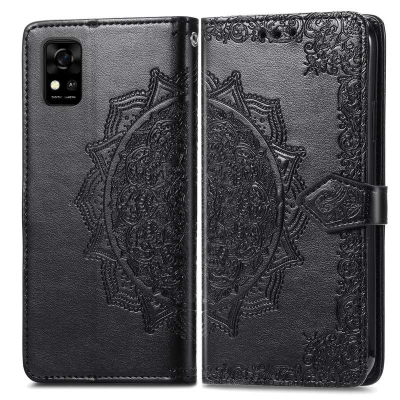 For ZTE Blade A31 Mandala Flower Embossed Horizontal Flip Leather Phone Case(Blue)