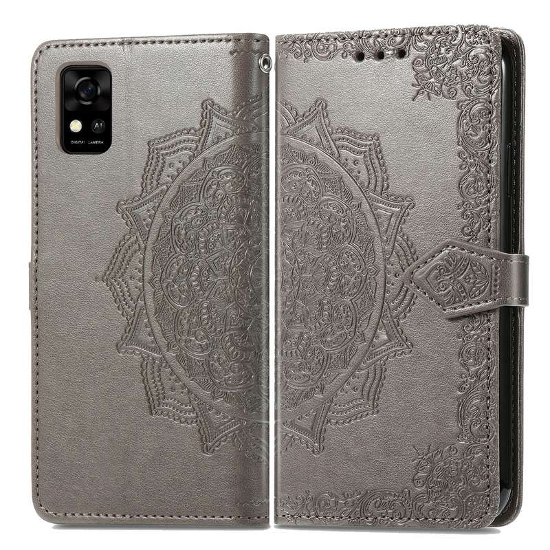 For ZTE Blade A31 Mandala Flower Embossed Horizontal Flip Leather Phone Case(Blue)