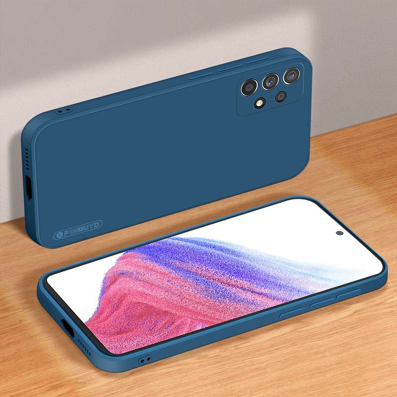 For Samsung Galaxy A53 5G PINWUYO Sense Series Liquid Silicone TPU Phone Case(Blue)