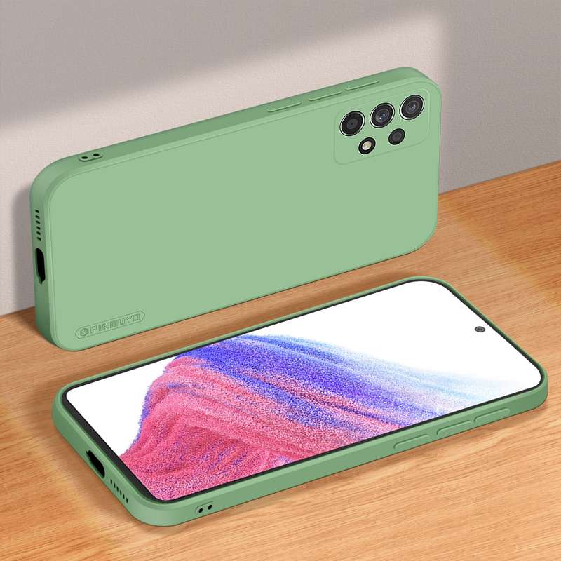 For Samsung Galaxy A53 5G PINWUYO Sense Series Liquid Silicone TPU Phone Case(Blue)