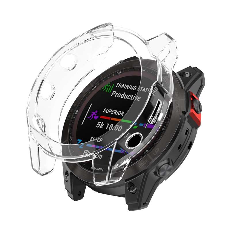 For Garmin Fenix 7X Shockproof TPU Soft Protective Case(Black)