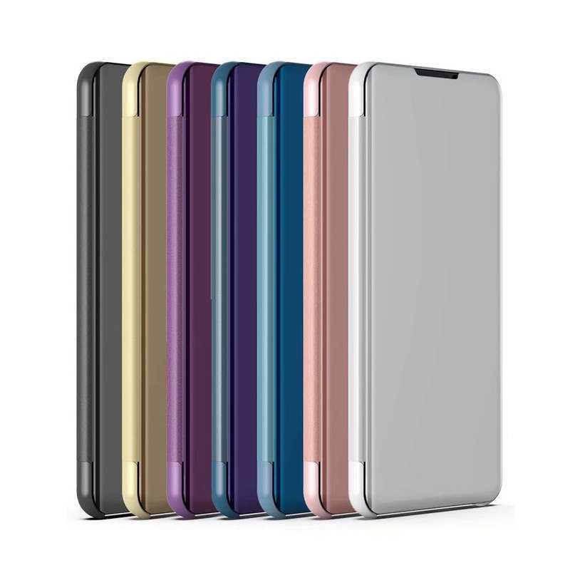 For Xiaomi Poco M4 Pro 4G Plated Mirror Horizontal Flip Leather Case with Holder(Gold)